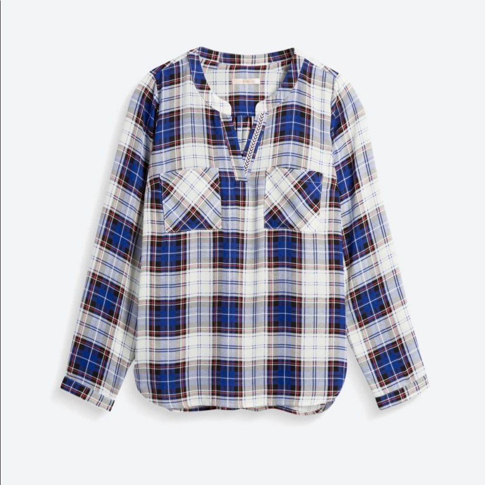 Stitch Fix SKIES ARE BLUE plaid shirt